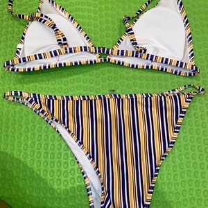 Cupshe Two Piece Striped Bikini.